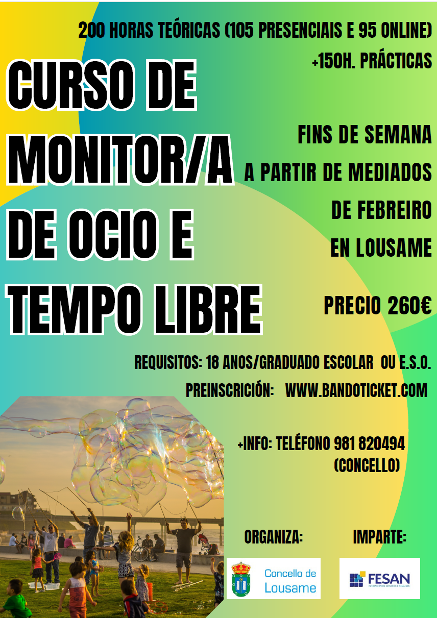 curso tempo libre en Lousame