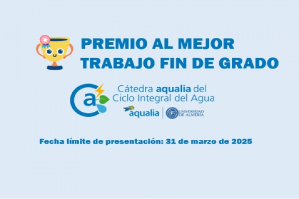 Premios Mellor TFG Cátedra Aqualia Ciclo Integral da auga