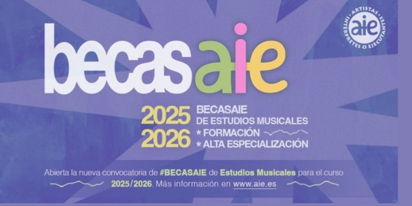 Bolsas AIE de estudos musicais 2025/26