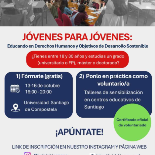 “Jóvenes para Jóvenes: Educando en Derechos Humanos y Objetivos de Desarrollo Sostenible”